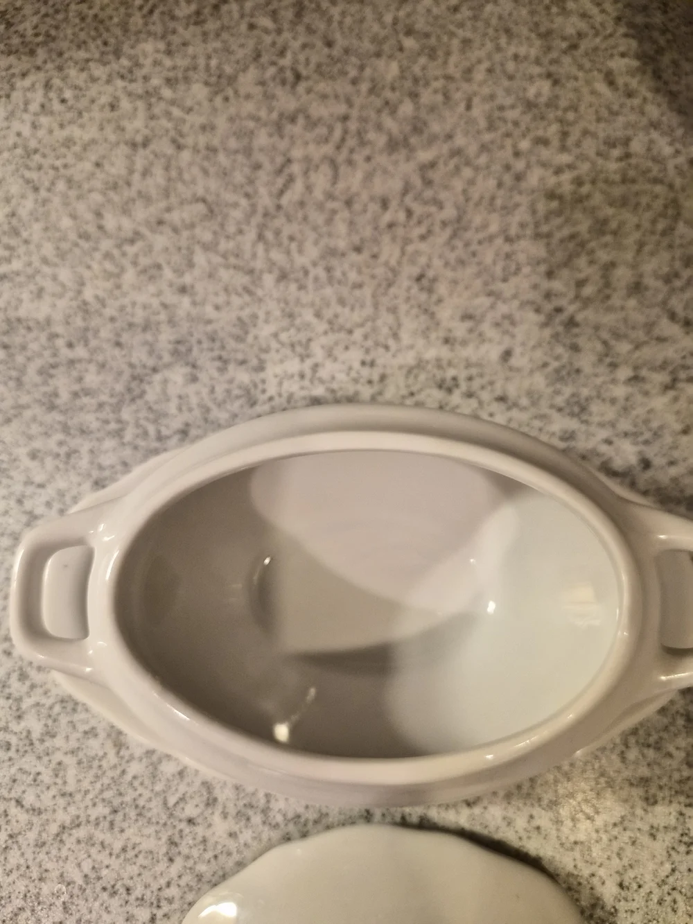 Vintage Knobler White Ceramic Sauce Tureen Set with Lid, Ladle & Underplate